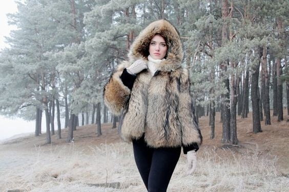 woman in fur coat 22 #101782859