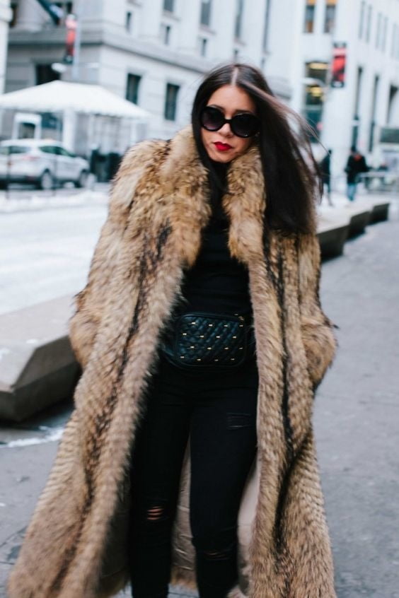 woman in fur coat 22 #101782914
