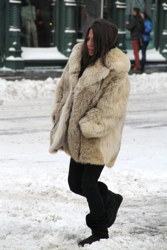 woman in fur coat 22 #101782941