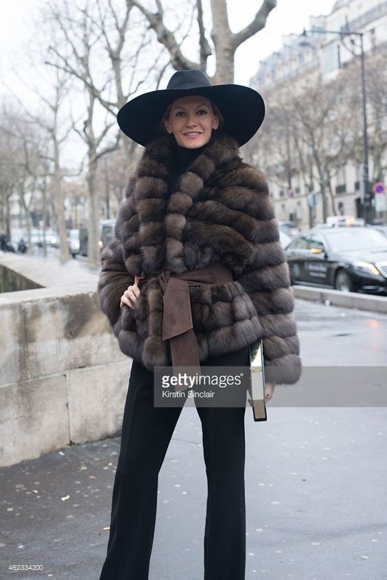 woman in fur coat 22 #101783010