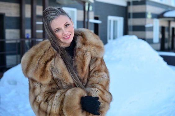 woman in fur coat 22 #101783236