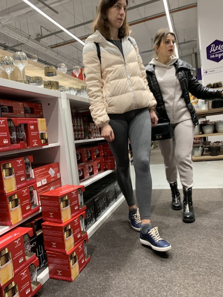 Two girls in leggings cameltoe #105845735