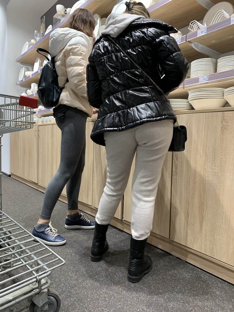 Two girls in leggings cameltoe #105845851