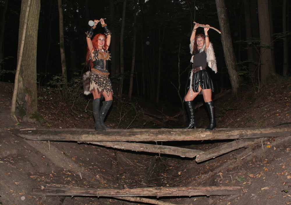 Savage Girls on Log together #106652768