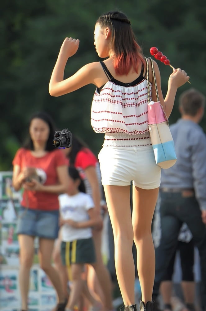 Voyeur: Chinese skinny bums in shorts.... #100086041