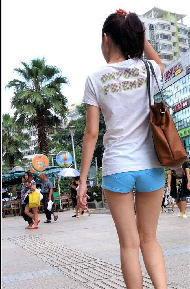 Voyeur: Chinese skinny bums in shorts.... #100086047