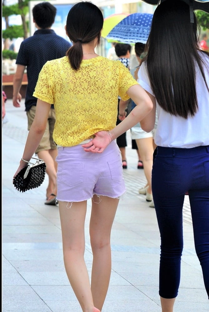 Voyeur: Chinese skinny bums in shorts.... #100086050