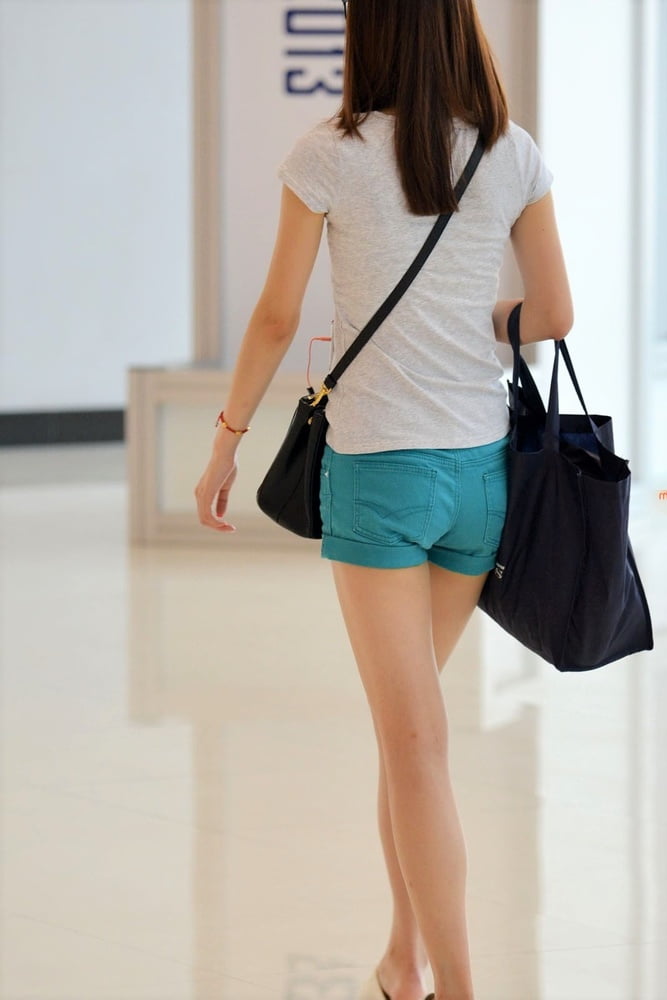 Voyeur: Chinese skinny bums in shorts.... #100086155