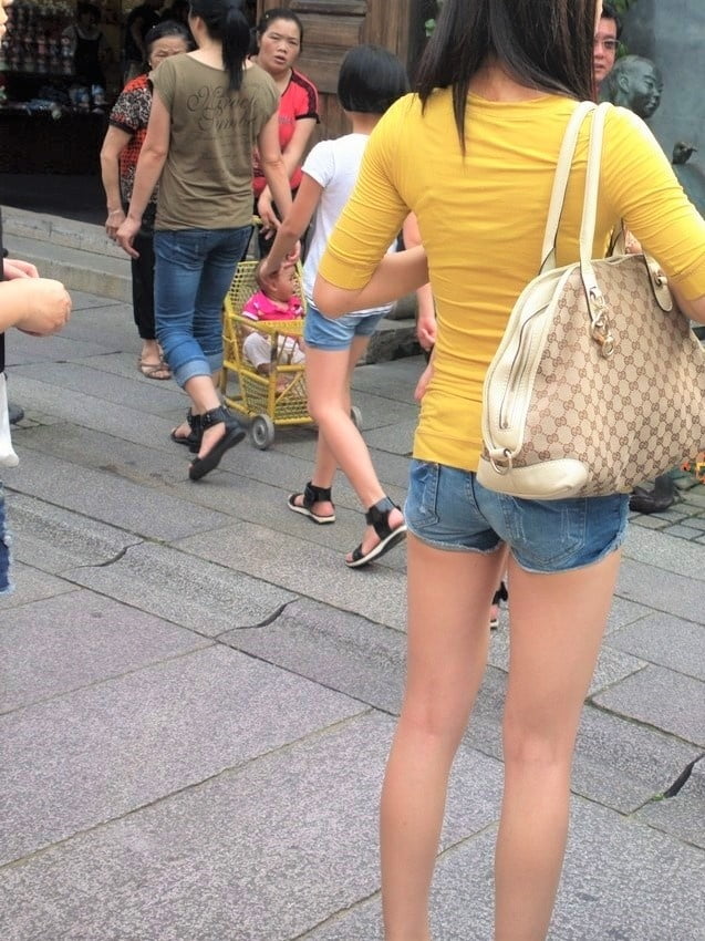 Voyeur: Chinese skinny bums in shorts.... #100086170