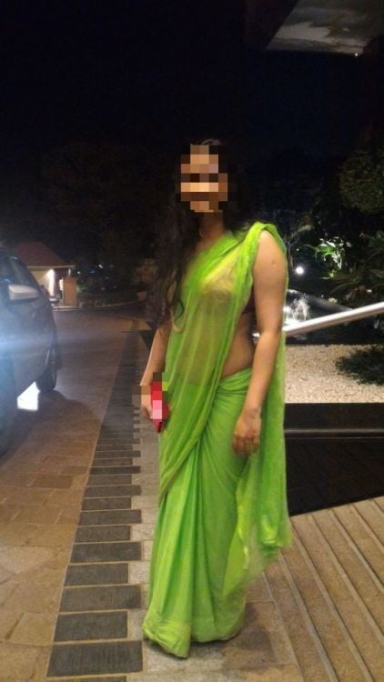 Desi Indian wife saree with bra #98746376