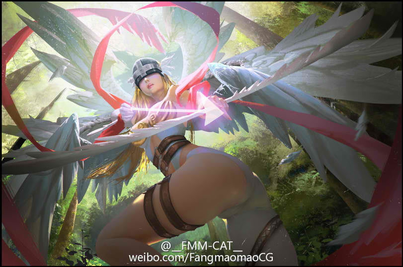 Angewomon &amp; LadyDevimon Hentai #101576324