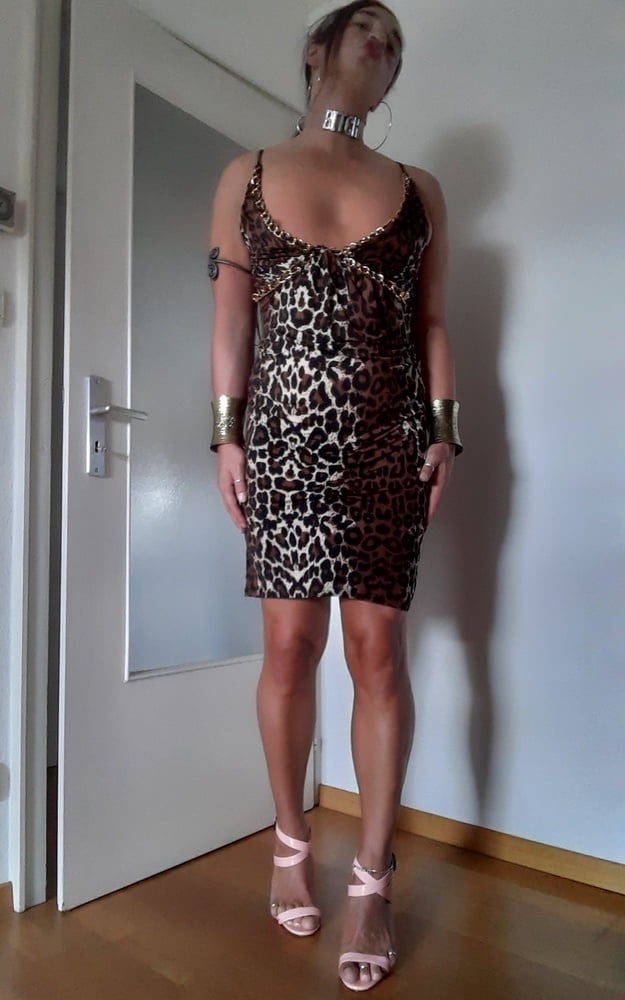 Tygra slut in leopard dress for Longdick Jack. #107181070