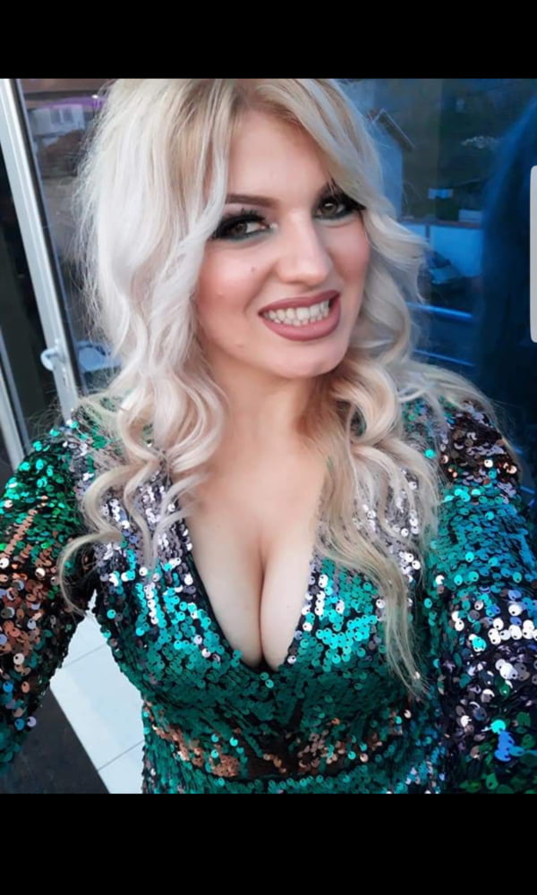 Serbian slut blonde girl big natural tits Maca Blagojevic #80149796