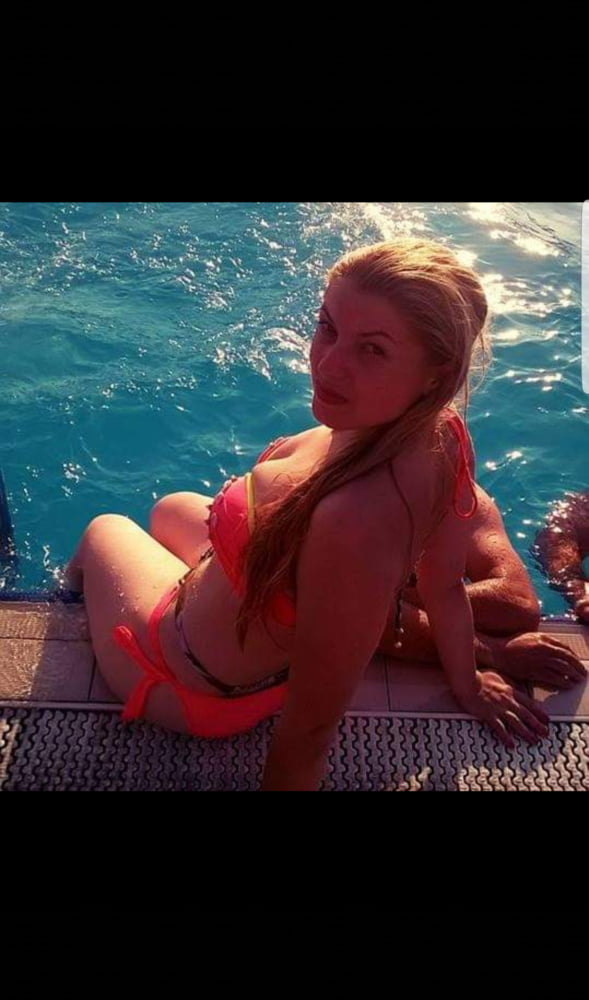 Serbian slut blonde girl big natural tits Maca Blagojevic #80149817