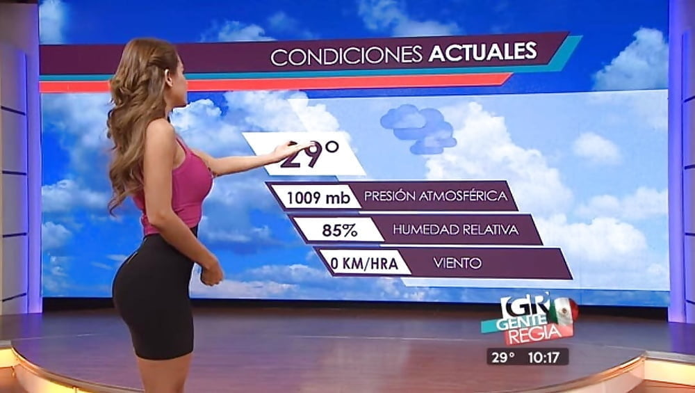 YANET GARCIA AND HER ASS BEAUTIFUL MEXICAN WEATHER GIRL #89132519