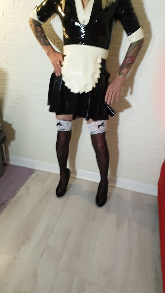 Latex Maid Charlotte With Domme Lisa. #106905681