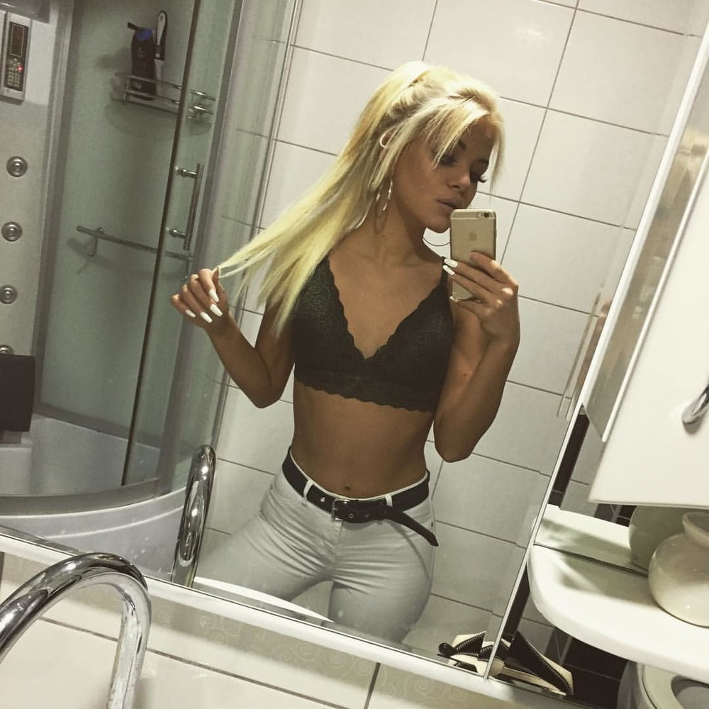 Serbian slut skinny blonde girl Veronika Vojinovic #93591856