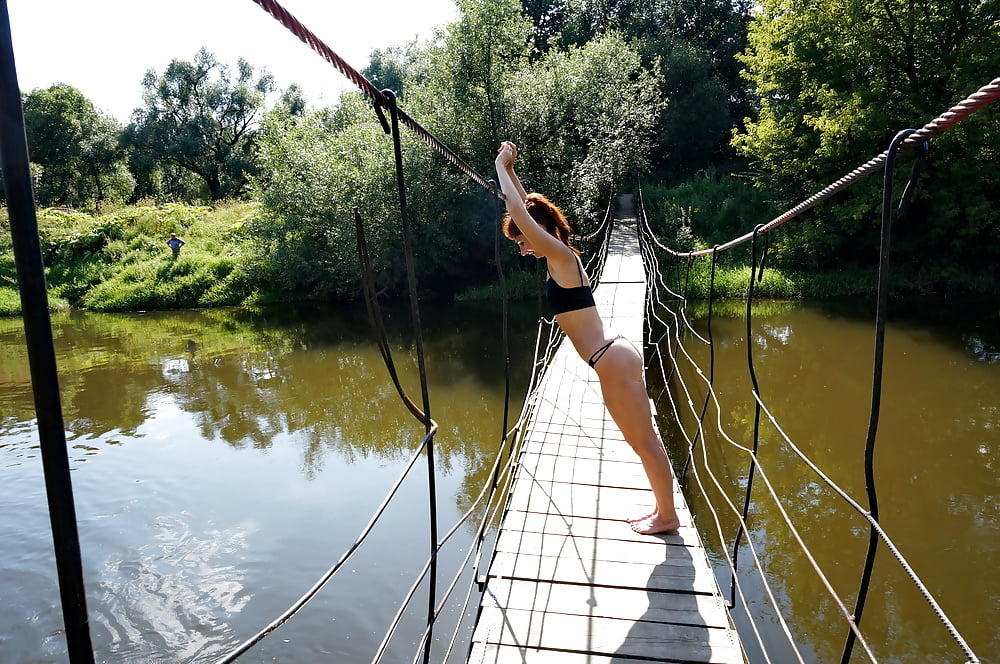 On the suspension bridge #106888610