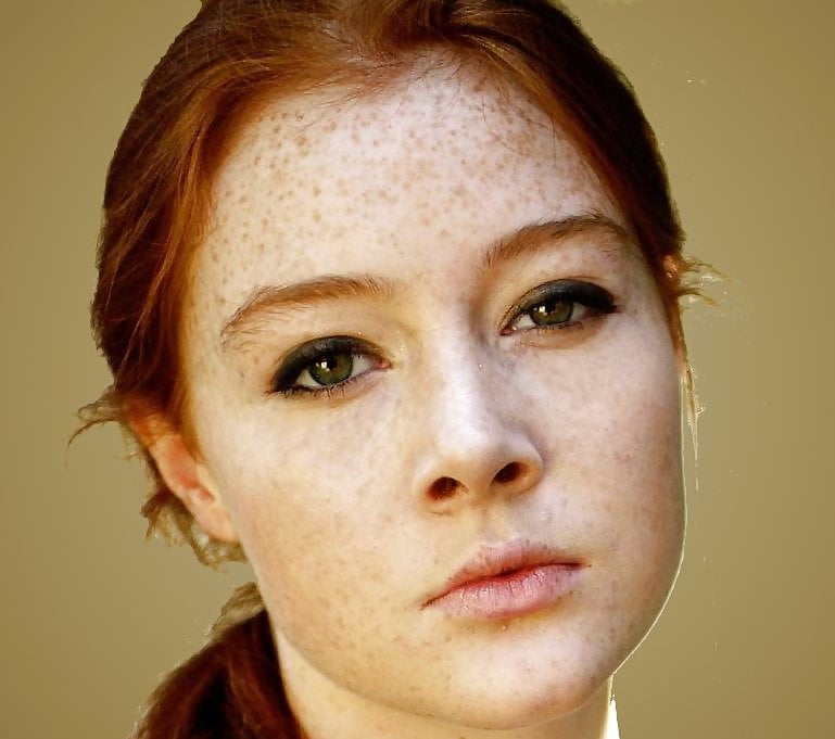 Beautiful freckled girl #90295272