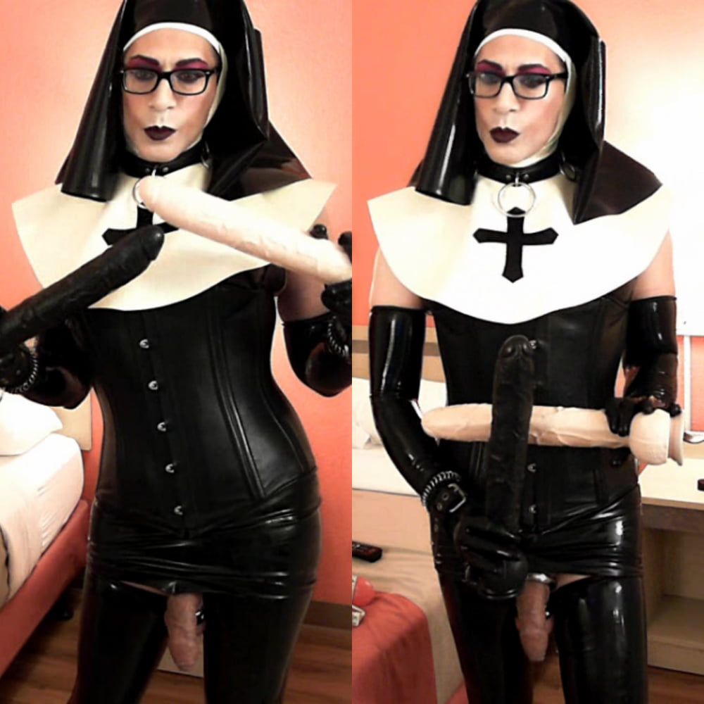 Sissy Rubber Nun #107121714