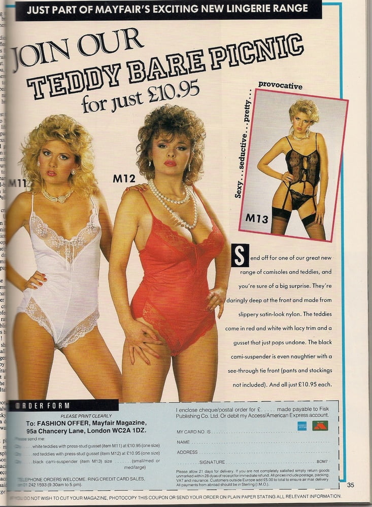 Catalogues de lingerie vintage, principalement des années 1980
 #90211118