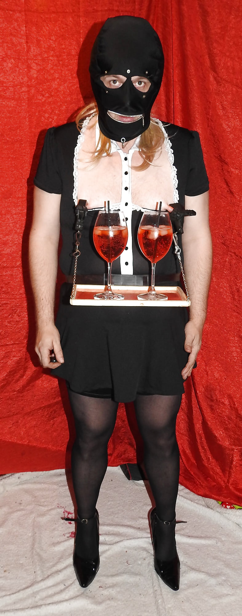 SissyMaid served cold drinks #107321492