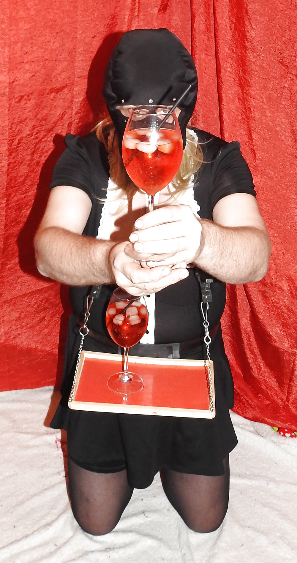 SissyMaid served cold drinks #107321498