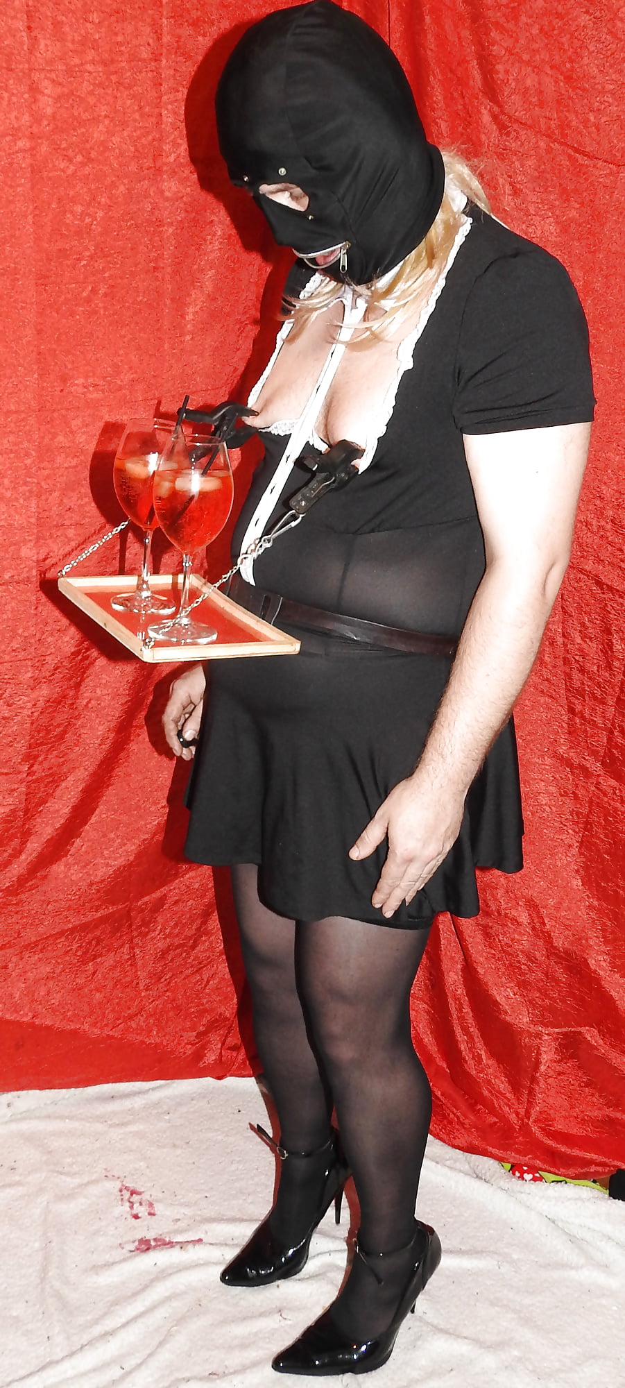 SissyMaid served cold drinks #107321503