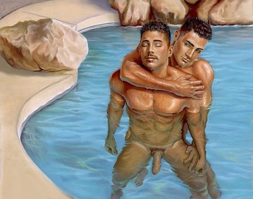 Cartoon Homosexuell ( Sex und Wasser)
 #93393798