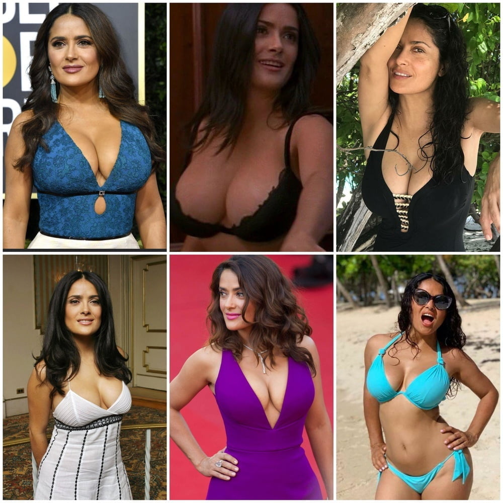 Salma Hayeks massive tits at Golden Globes 2020 #96419318