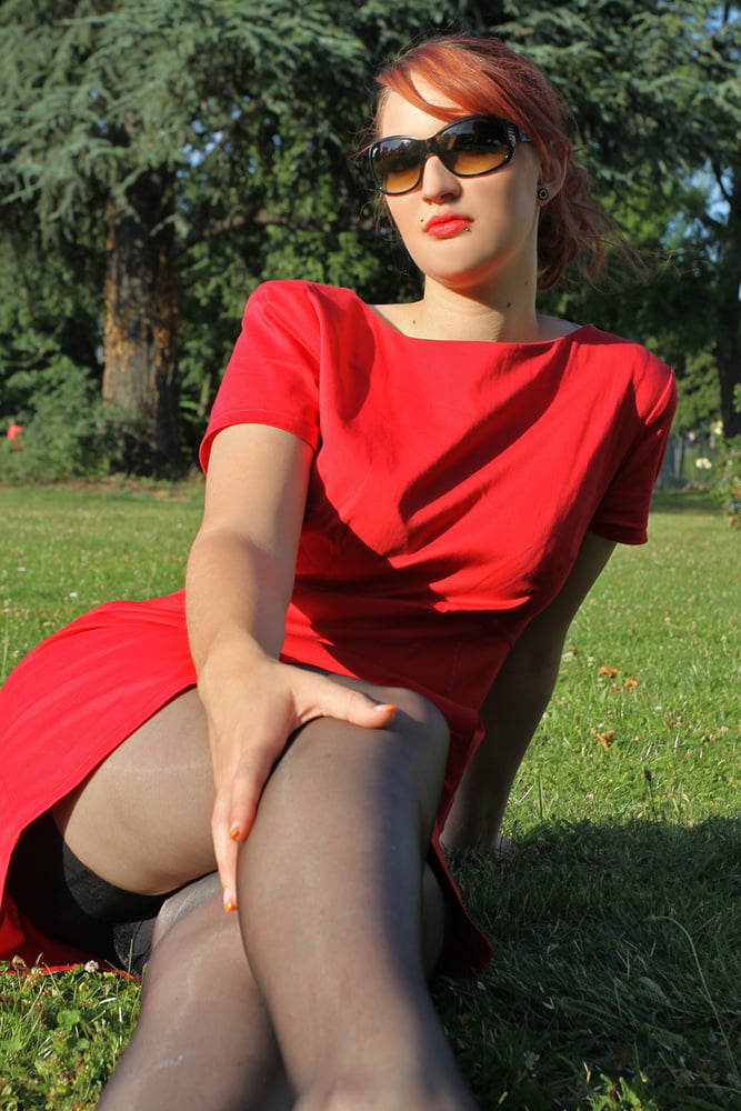 Russian Slags in pantyhose - Redhead Whore #92034406