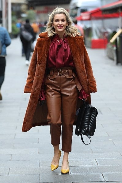 Female Celebrity Boots &amp; Leather - Ashley Roberts #98417653