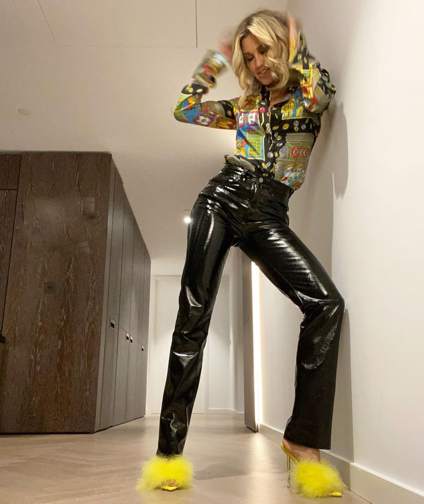 Female Celebrity Boots &amp; Leather - Ashley Roberts #98417671