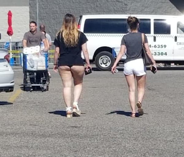 Tangaslip, durchsichtig, kurze Shorts bei Walmart
 #101406798