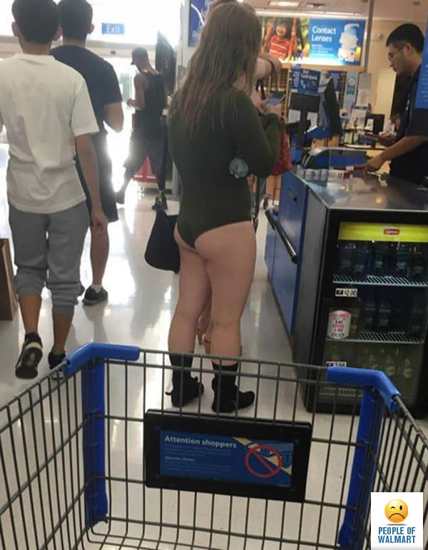 Tangaslip, durchsichtig, kurze Shorts bei Walmart
 #101406802