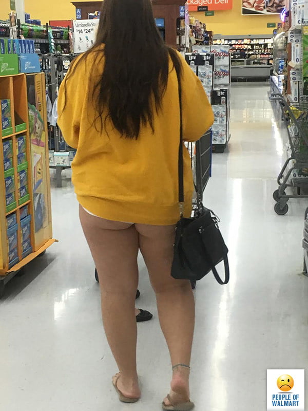 Tangaslip, durchsichtig, kurze Shorts bei Walmart
 #101406805