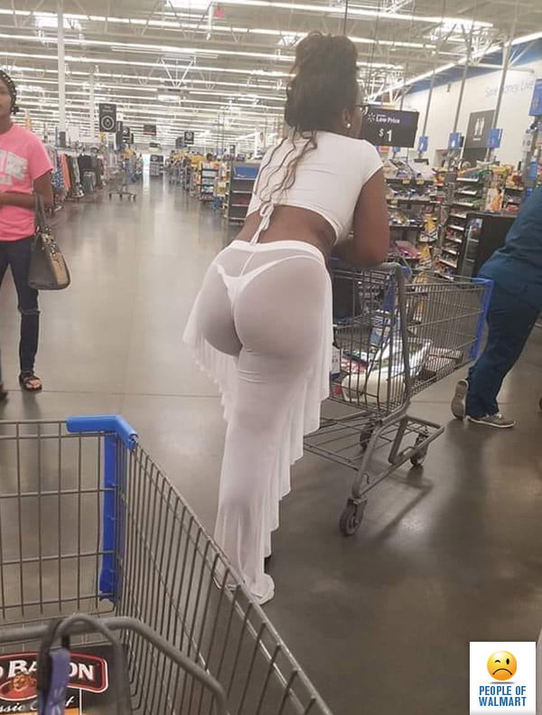 Tangaslip, durchsichtig, kurze Shorts bei Walmart
 #101406806
