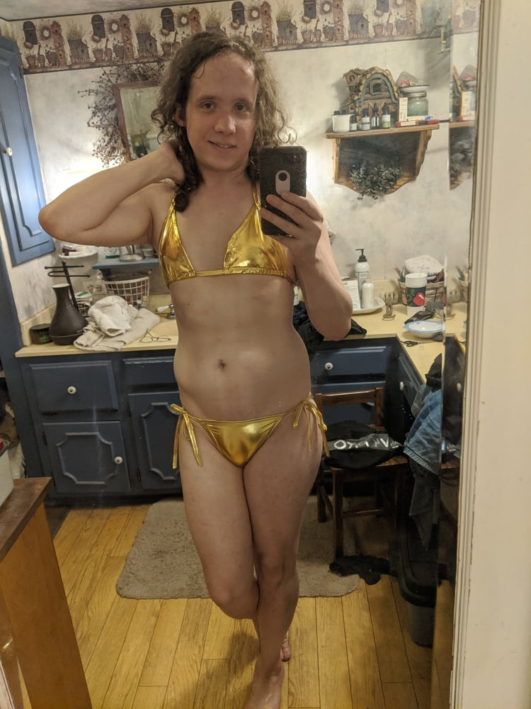 Gold Bikini and Shorts #107187289