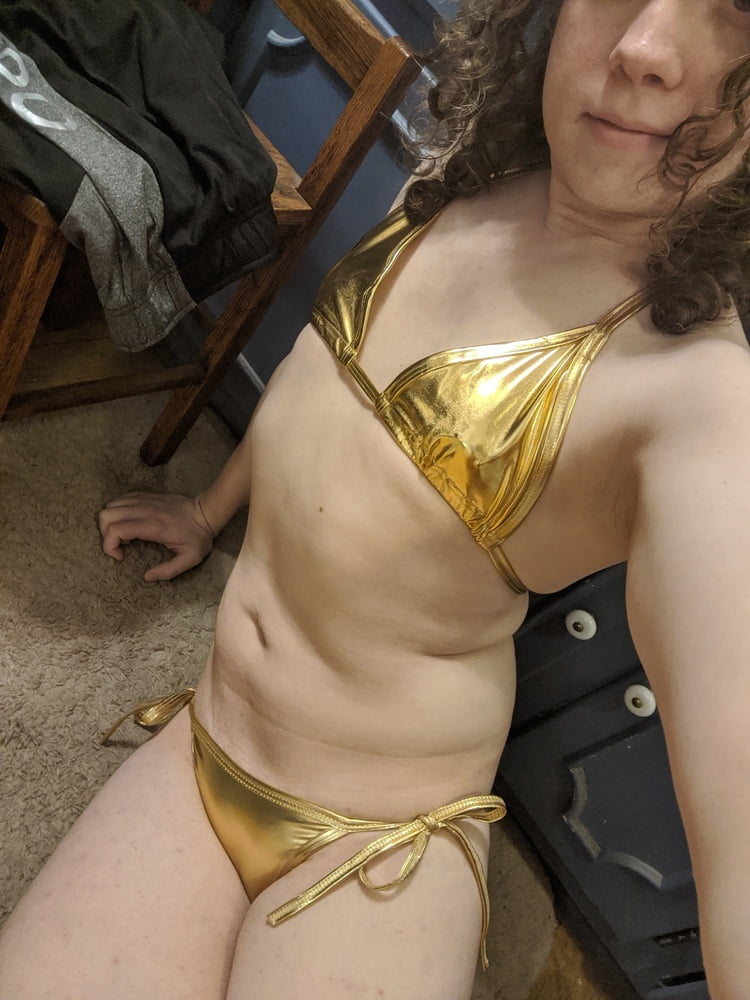 Gold Bikini and Shorts #107187293