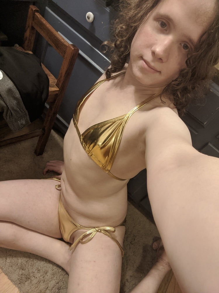 Gold Bikini and Shorts #107187297