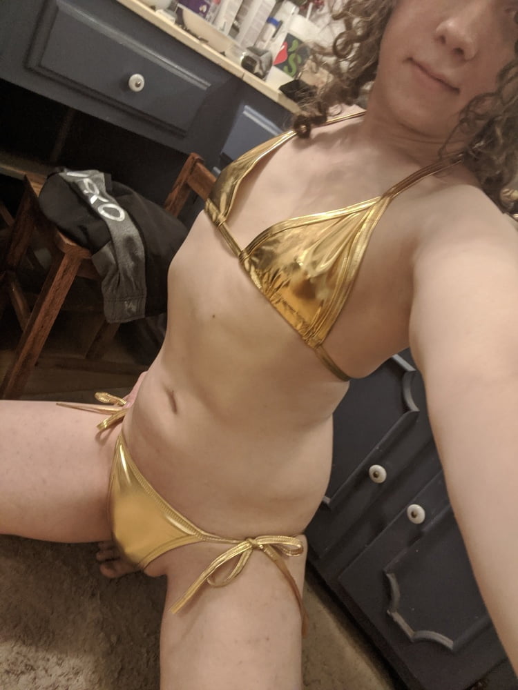 Gold Bikini and Shorts #107187298