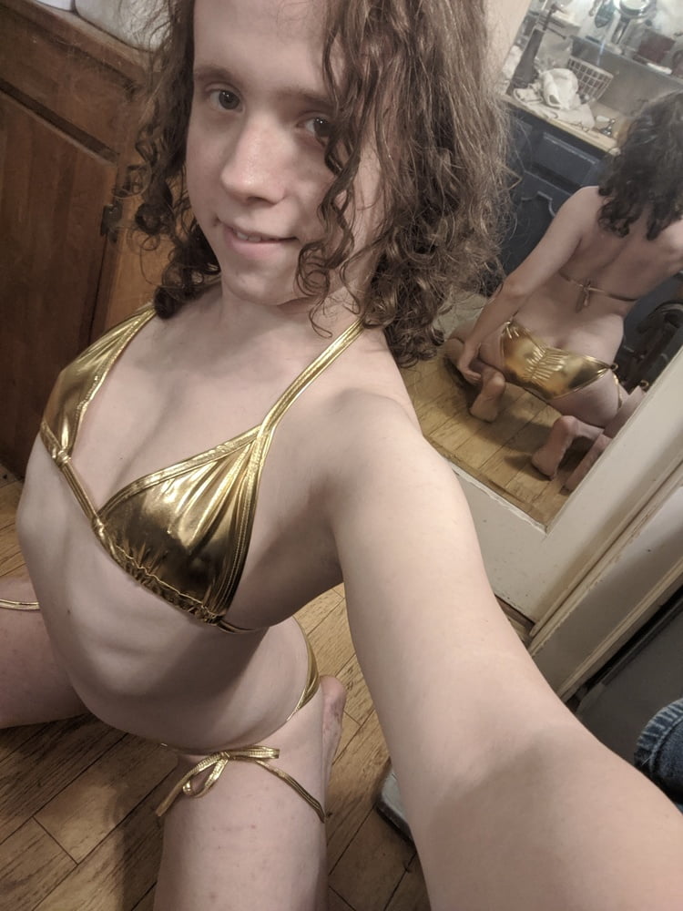 Gold Bikini and Shorts #107187299