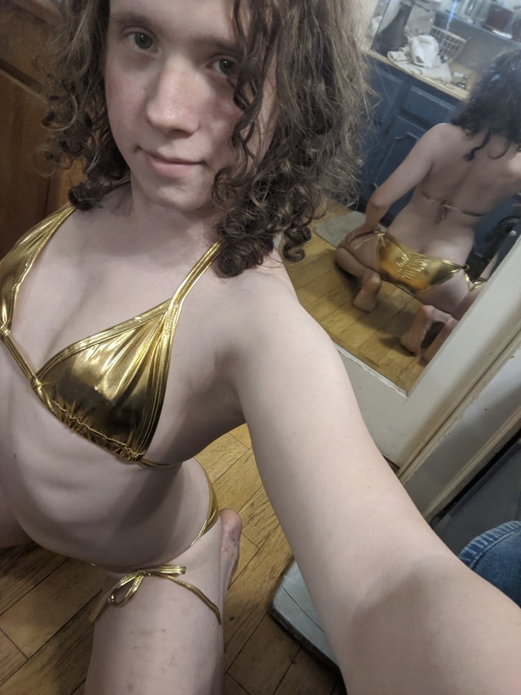 Gold Bikini and Shorts #107187301