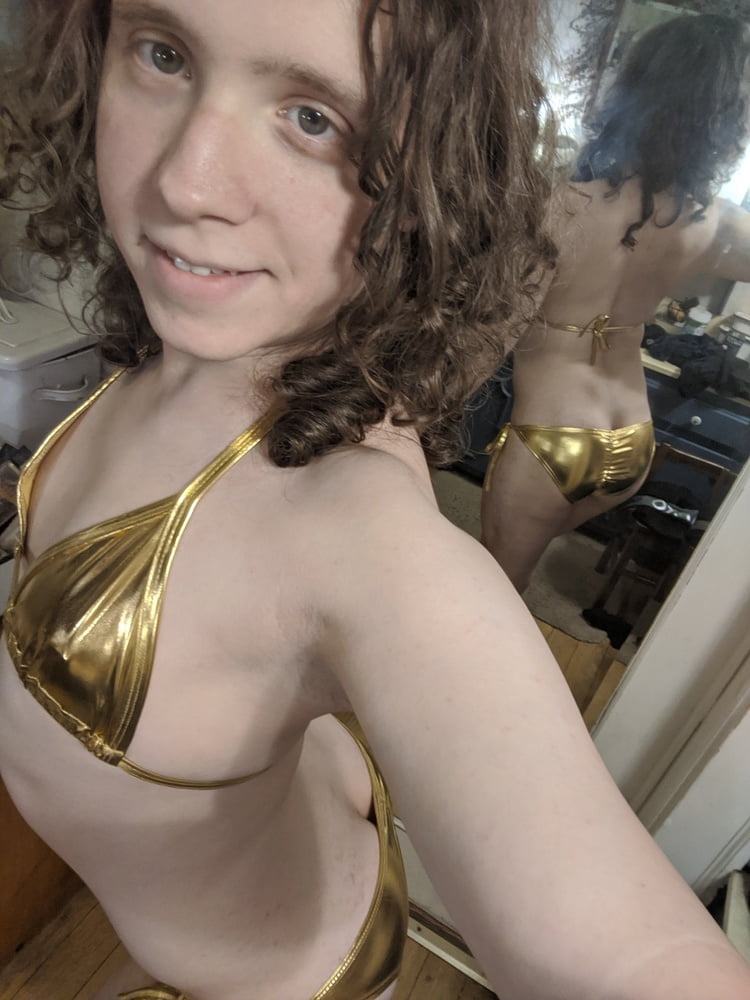 Gold Bikini and Shorts #107187305