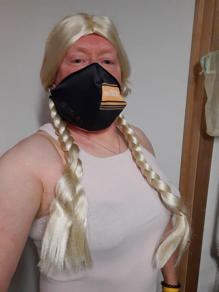 Ginger crossdresser wears bra #107100366