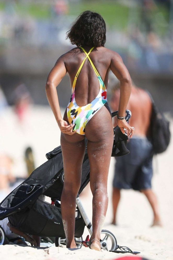 Kelly Rowland ass and tits in bikini #105564095
