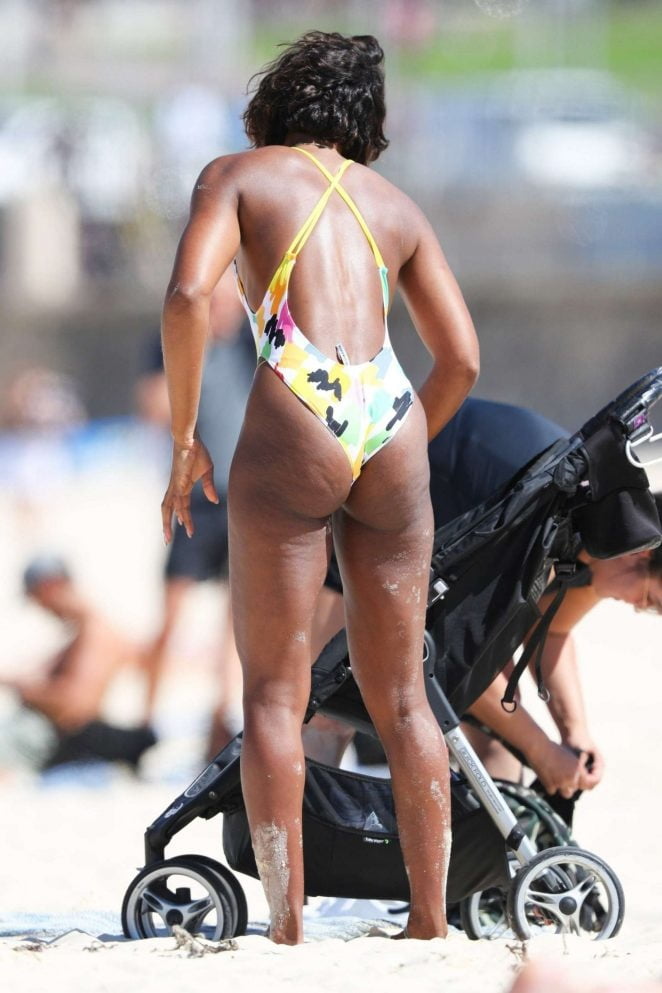 Kelly Rowland ass and tits in bikini #105564098