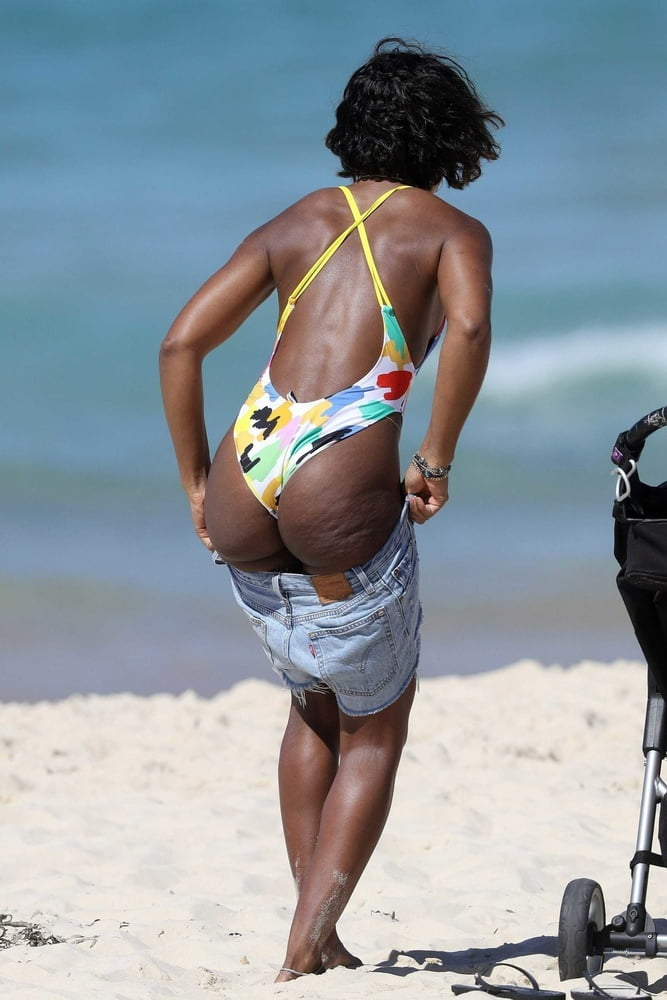 Kelly Rowland ass and tits in bikini #105564118