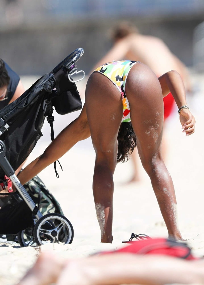 Kelly Rowland ass and tits in bikini #105564156