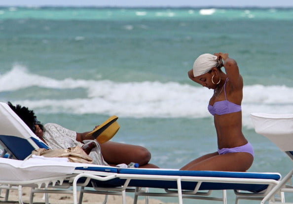 Kelly Rowland ass and tits in bikini #105564211